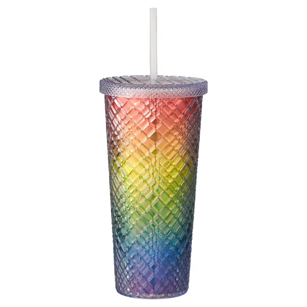 Prime Line b.free Pride 22oz Sparkle Straw Tumbler - Prime Line b.free Pride 22oz Sparkle Straw Tumbler - Image 2 of 2