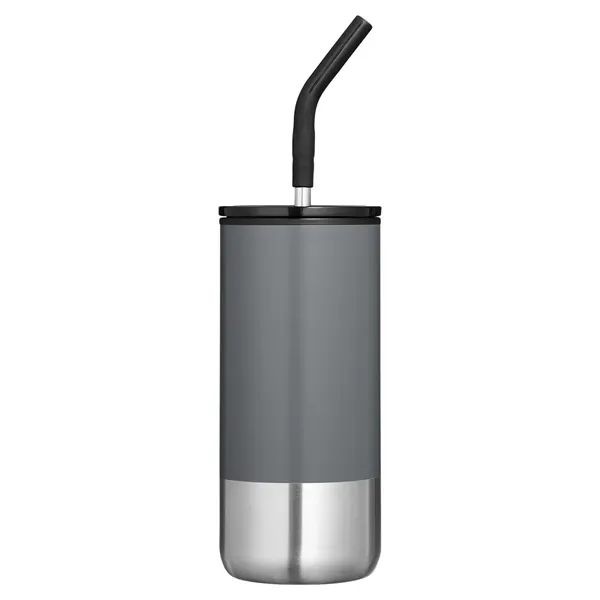 Prime Line Summit 16oz Insulated Tumbler With Straw - Prime Line Summit 16oz Insulated Tumbler With Straw - Image 2 of 11