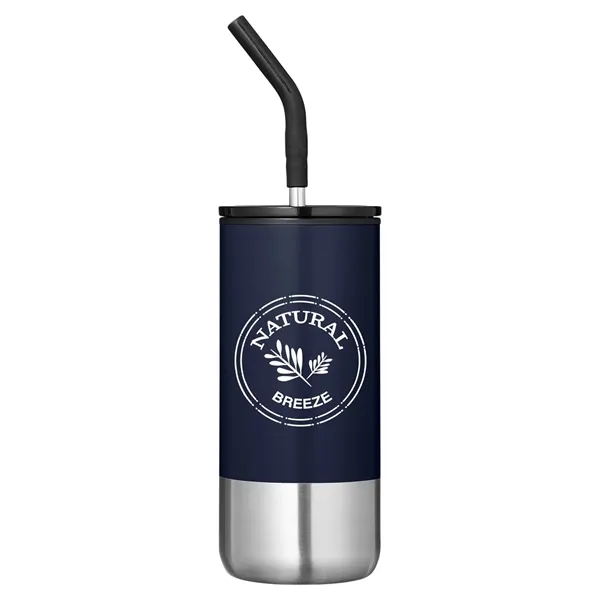 Prime Line Summit 16oz Insulated Tumbler With Straw - Prime Line Summit 16oz Insulated Tumbler With Straw - Image 7 of 11