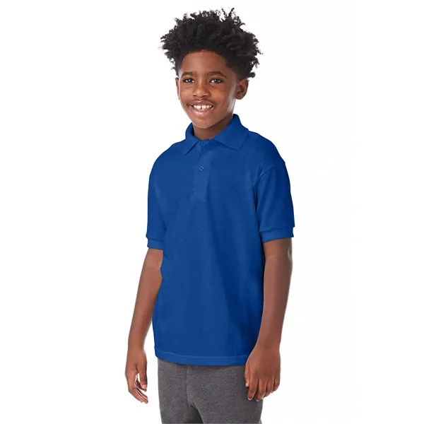 Hanes Youth EcoSmart® Jersey Knit Polo - Hanes Youth EcoSmart® Jersey Knit Polo - Image 58 of 62