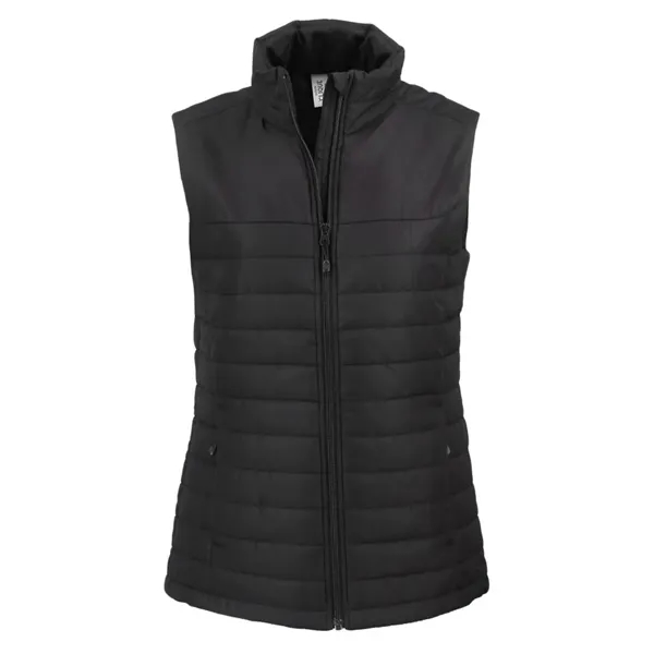 Custom Clique Elevation Recycled Insulated Puffer Womens Full Zi...