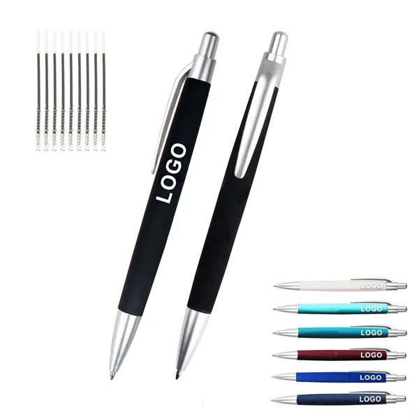 Plastic Spray-Coated Promotional Pen - Plastic Spray-Coated Promotional Pen - Image 0 of 4