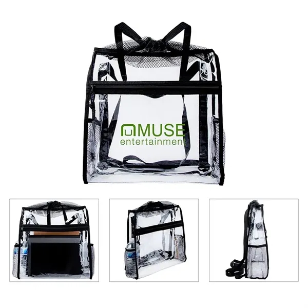 Ramsey Clear Drawstring Backpack - Ramsey Clear Drawstring Backpack - Image 0 of 1