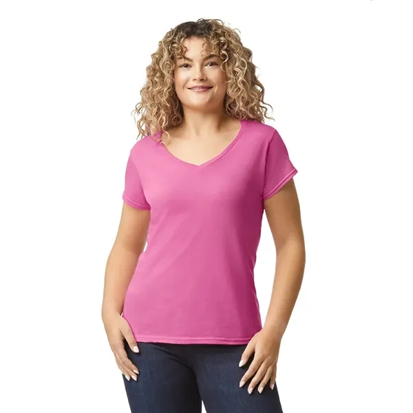 Gildan 4.5oz Ladies V-Neck T - Gildan 4.5oz Ladies V-Neck T - Image 1 of 29