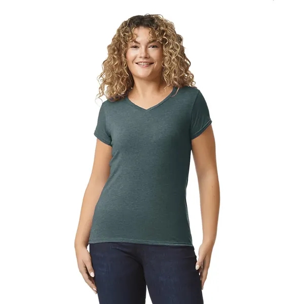 Gildan 4.5oz Ladies V-Neck T - Gildan 4.5oz Ladies V-Neck T - Image 7 of 29