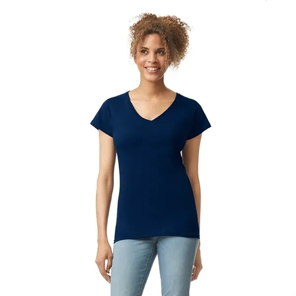 Gildan 4.5oz Ladies V-Neck T - Gildan 4.5oz Ladies V-Neck T - Image 11 of 29