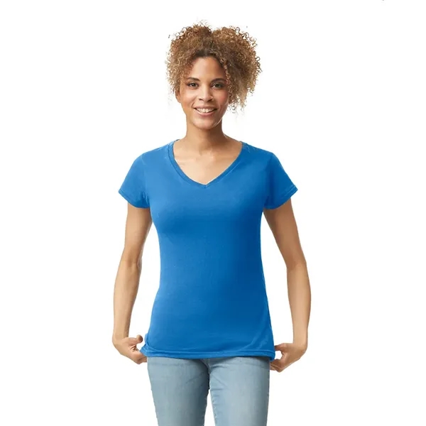 Gildan 4.5oz Ladies V-Neck T - Gildan 4.5oz Ladies V-Neck T - Image 12 of 29