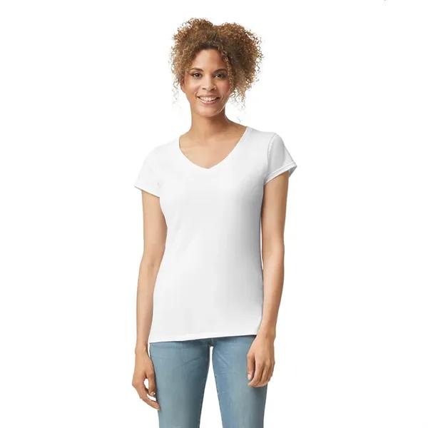 Gildan 4.5oz Ladies V-Neck T - Gildan 4.5oz Ladies V-Neck T - Image 14 of 29