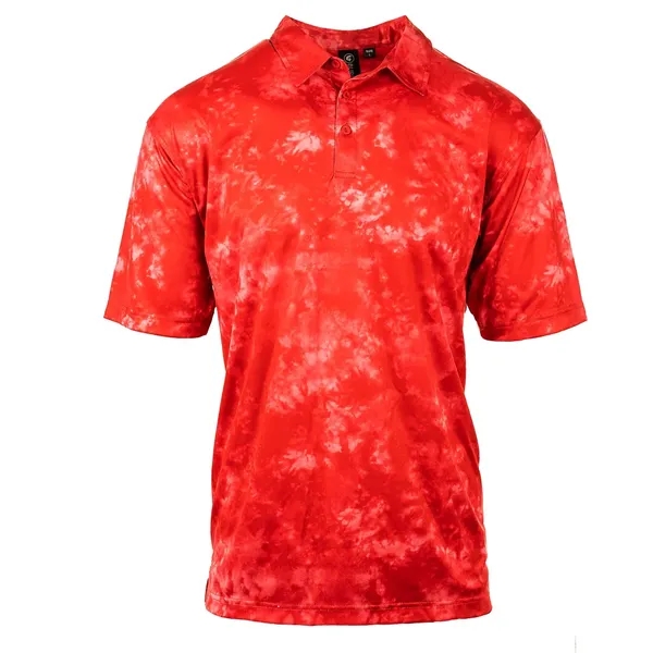 Burnside Mens Printed Burn Golf Polo - Burnside Mens Printed Burn Golf Polo - Image 5 of 14