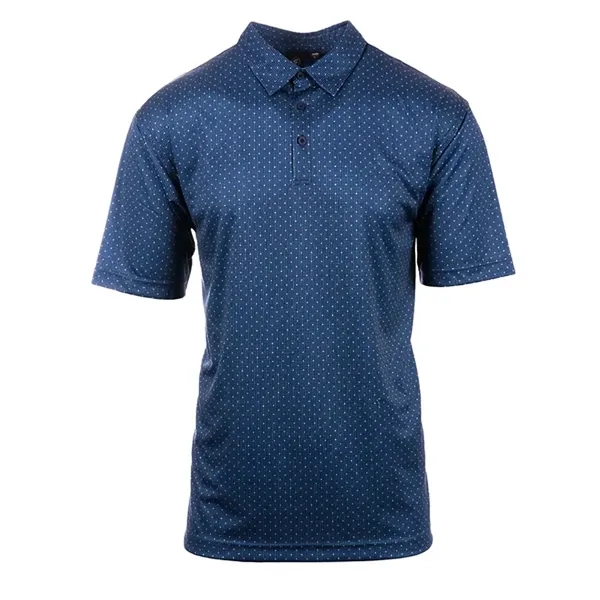 Burnside Mens Printed Burn Golf Polo - Burnside Mens Printed Burn Golf Polo - Image 9 of 14