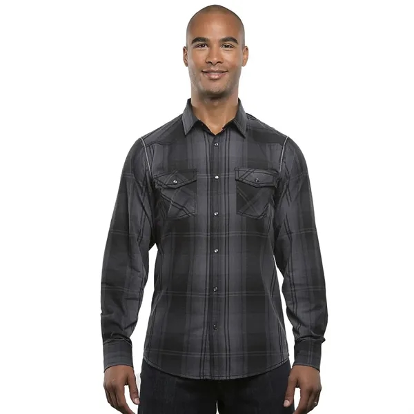 Burnside Men's Long Sleeve Western Shirt - Burnside Men's Long Sleeve Western Shirt - Image 1 of 2