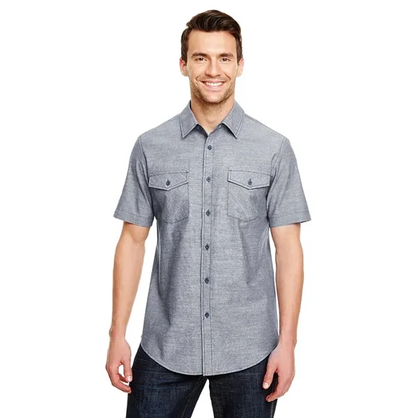 Burnside Men's Chambray Short Sleeve Shirt - Burnside Men's Chambray Short Sleeve Shirt - Image 1 of 2