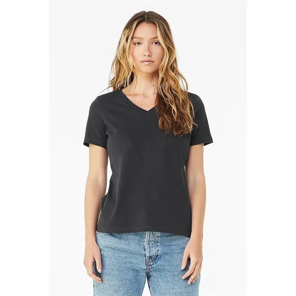 Bella+Canvas Women's Relaxed Jersey Short Sleeve V-neck Tee - Bella+Canvas Women's Relaxed Jersey Short Sleeve V-neck Tee - Image 2 of 25