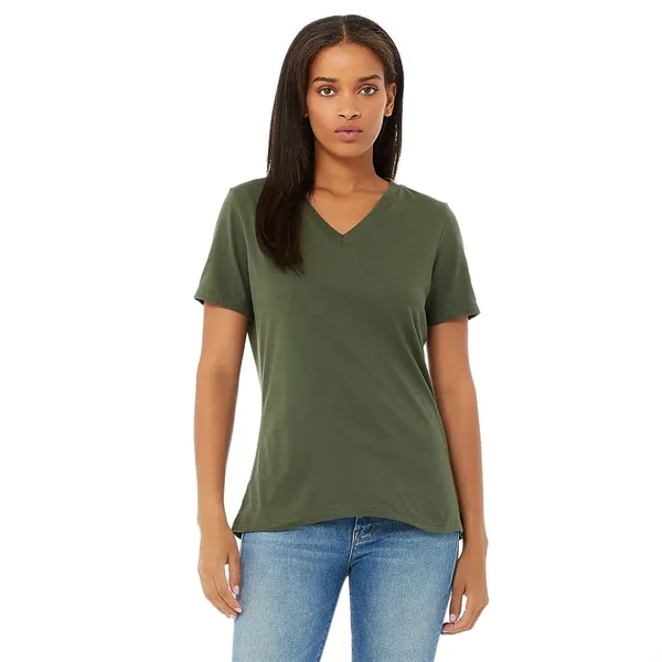 Bella+Canvas Women's Relaxed Jersey Short Sleeve V-neck Tee - Bella+Canvas Women's Relaxed Jersey Short Sleeve V-neck Tee - Image 6 of 25