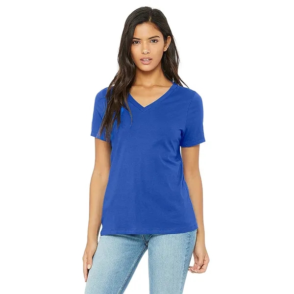 Bella+Canvas Women's Relaxed Jersey Short Sleeve V-neck Tee - Bella+Canvas Women's Relaxed Jersey Short Sleeve V-neck Tee - Image 9 of 25
