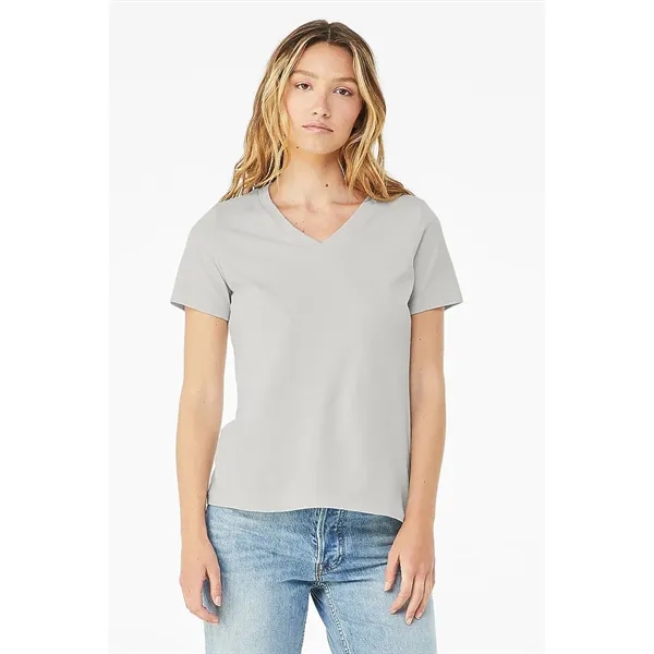 Bella+Canvas Women's Relaxed Jersey Short Sleeve V-neck Tee - Bella+Canvas Women's Relaxed Jersey Short Sleeve V-neck Tee - Image 10 of 25
