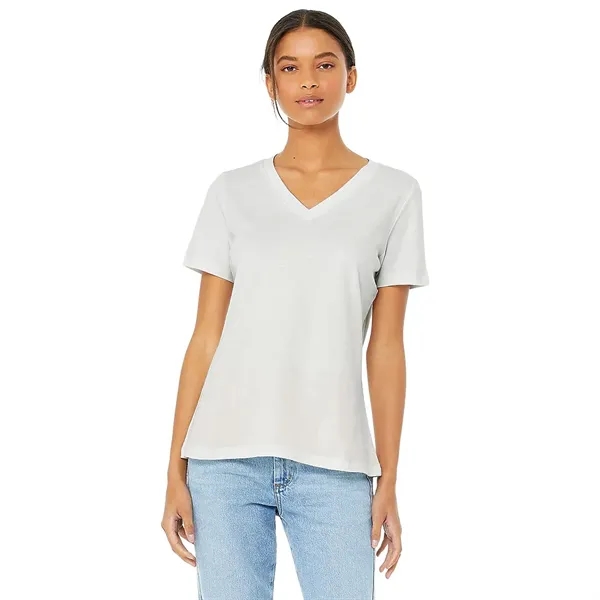 Bella+Canvas Women's Relaxed Jersey Short Sleeve V-neck Tee - Bella+Canvas Women's Relaxed Jersey Short Sleeve V-neck Tee - Image 11 of 25