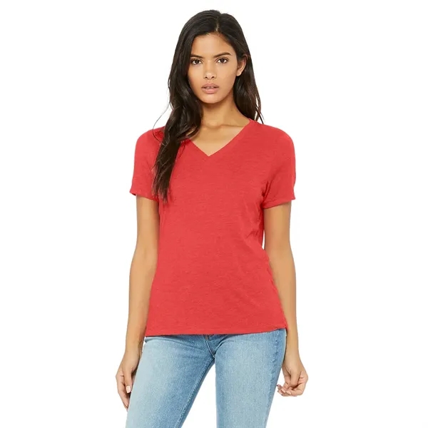 Bella+Canvas Women's Relaxed Jersey Short Sleeve V-neck Tee - Bella+Canvas Women's Relaxed Jersey Short Sleeve V-neck Tee - Image 19 of 25