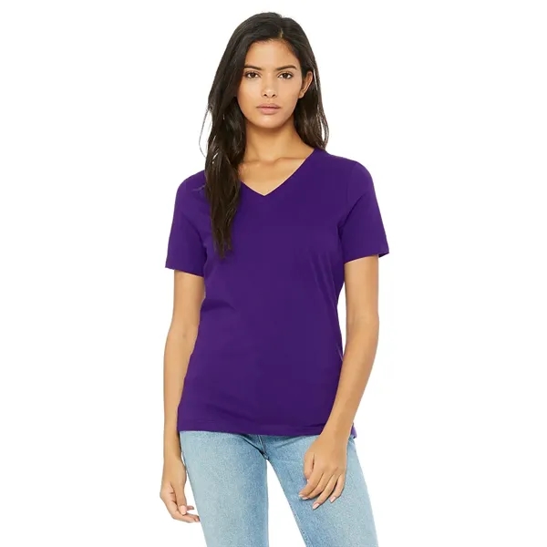 Bella+Canvas Women's Relaxed Jersey Short Sleeve V-neck Tee - Bella+Canvas Women's Relaxed Jersey Short Sleeve V-neck Tee - Image 21 of 25