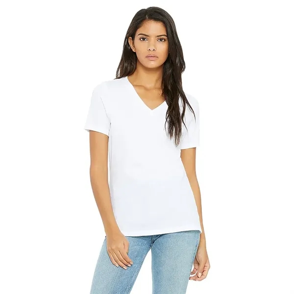 Bella+Canvas Women's Relaxed Jersey Short Sleeve V-neck Tee - Bella+Canvas Women's Relaxed Jersey Short Sleeve V-neck Tee - Image 24 of 25