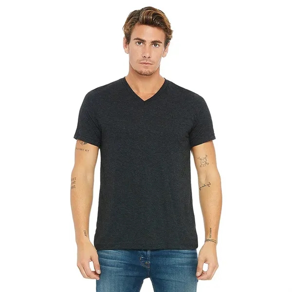 Bella+Canvas Unisex Triblend Short Sleeve V-neck Tee - Bella+Canvas Unisex Triblend Short Sleeve V-neck Tee - Image 10 of 22