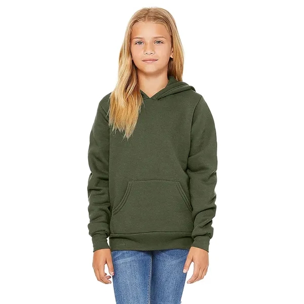 Bella+Canvas Youth Sponge Fleece Pullover Hoodie - Bella+Canvas Youth Sponge Fleece Pullover Hoodie - Image 8 of 11