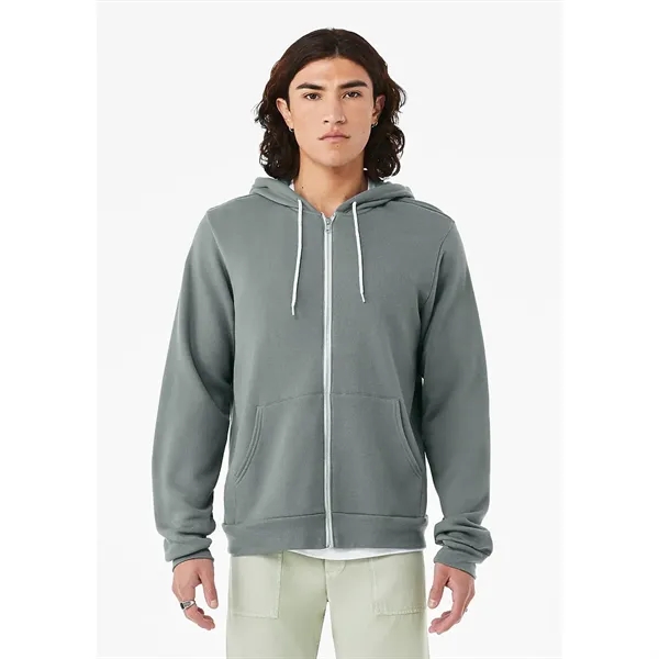 Bella+Canvas Unisex Poly-Cotton Fleece Full-Zip Hoodie - Bella+Canvas Unisex Poly-Cotton Fleece Full-Zip Hoodie - Image 49 of 50