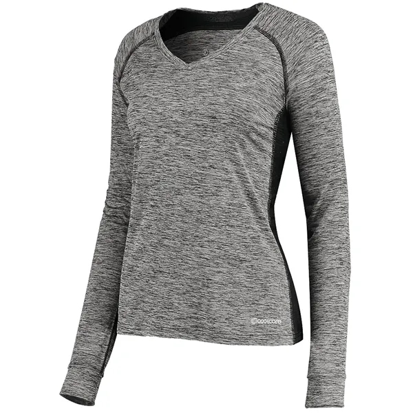 Holloway Ladies Electrify Coolcore Long Sleeve Tee - Holloway Ladies Electrify Coolcore Long Sleeve Tee - Image 2 of 11