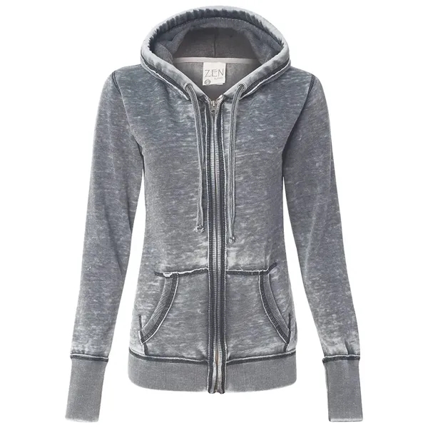 J.AMERICA Ladies Zen Full Zip Hood - J.AMERICA Ladies Zen Full Zip Hood - Image 2 of 4