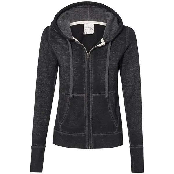 J.AMERICA Ladies Zen Full Zip Hood - J.AMERICA Ladies Zen Full Zip Hood - Image 4 of 4