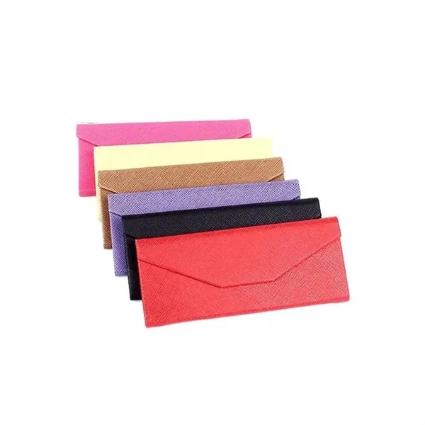 PU Leather Magnetic Folding Hard Eyeglasses Case - PU Leather Magnetic Folding Hard Eyeglasses Case - Image 6 of 6