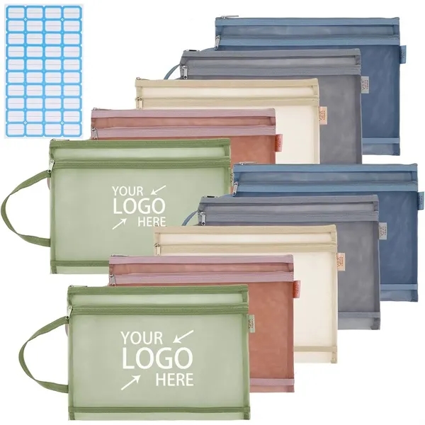 Nylon A4 Zipper Mesh Bags - Nylon A4 Zipper Mesh Bags - Image 0 of 6