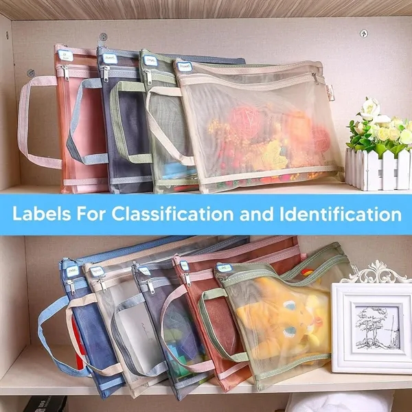 Nylon A4 Zipper Mesh Bags - Nylon A4 Zipper Mesh Bags - Image 5 of 6