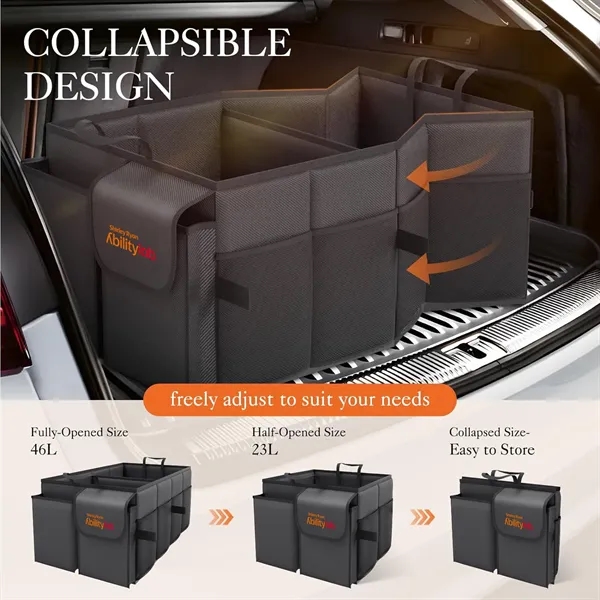 Oxford Foldable Trunk organizer for SUVs & Sedans - Oxford Foldable Trunk organizer for SUVs & Sedans - Image 7 of 7