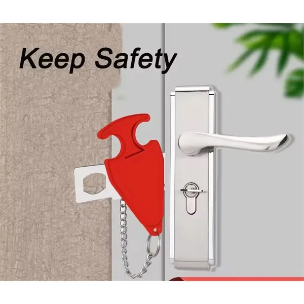 Portable Door Lock Security Device for Travel & Home - Portable Door Lock Security Device for Travel & Home - Image 2 of 7