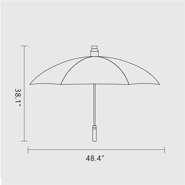 27 Inch Long Straight Shaft Gift Advertising Golf Umbrella - 27 Inch Long Straight Shaft Gift Advertising Golf Umbrella - Image 2 of 2