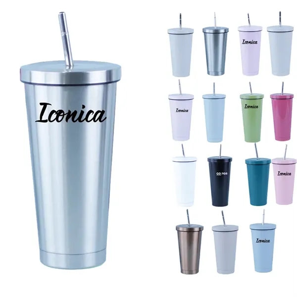 24 OZ Insulated Stainless Steel Coffee Mug Tumbler - 24 OZ Insulated Stainless Steel Coffee Mug Tumbler - Image 0 of 9