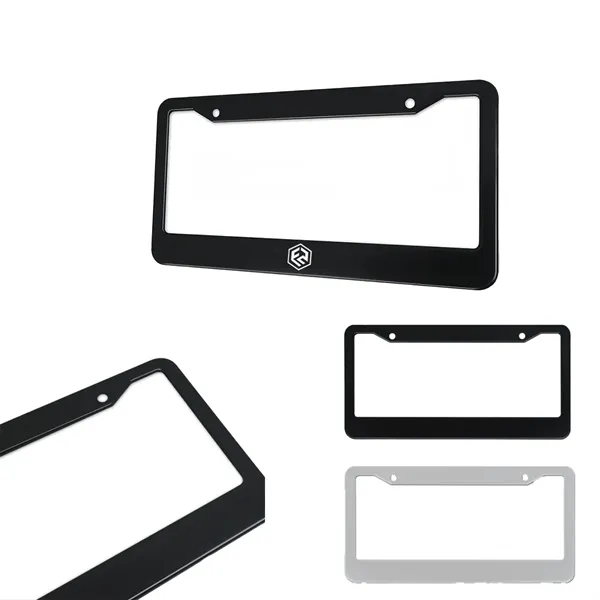 Aluminum Alloy License Plate Frame with Screw Caps - Aluminum Alloy License Plate Frame with Screw Caps - Image 0 of 1
