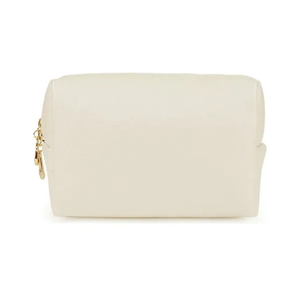 Chic Leatherette Cosmetic Toiletry Bag with Gold Zippers - Chic Leatherette Cosmetic Toiletry Bag with Gold Zippers - Image 3 of 6