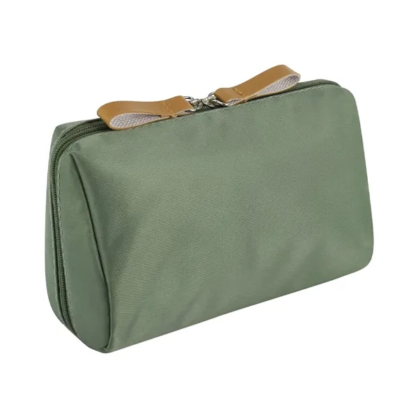 Nylon Cosmetic Toiletry Bag: Gold Zippers - Nylon Cosmetic Toiletry Bag: Gold Zippers - Image 4 of 6