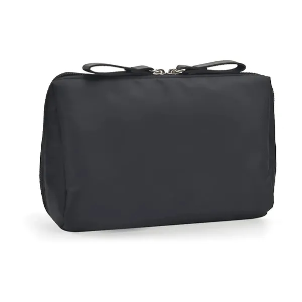 Nylon Cosmetic Toiletry Bag: Gold Zippers - Nylon Cosmetic Toiletry Bag: Gold Zippers - Image 1 of 6