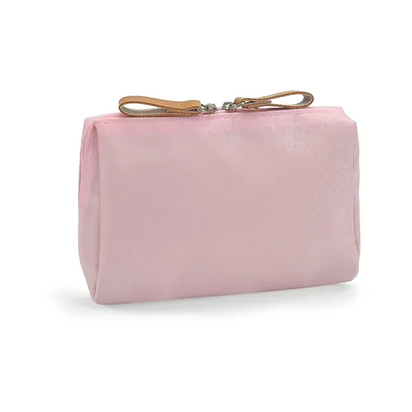 Nylon Cosmetic Toiletry Bag: Gold Zippers - Nylon Cosmetic Toiletry Bag: Gold Zippers - Image 5 of 6