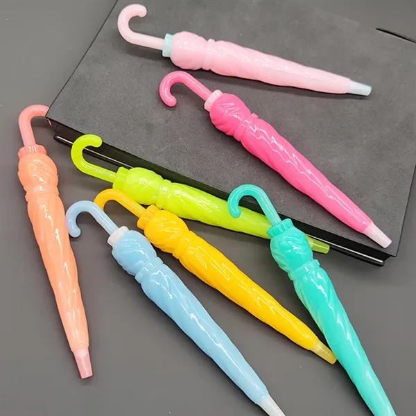 Cute cartoon umbrella shaped ballpoint pen - Cute cartoon umbrella shaped ballpoint pen - Image 3 of 4