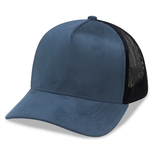 5 Panel A Frame Suede Trucker Caps - 5 Panel A Frame Suede Trucker Caps - Image 5 of 7