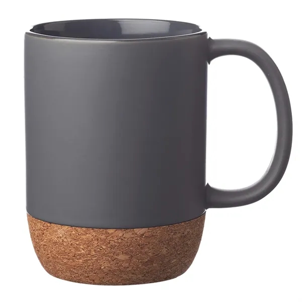 15 oz Bottom Matte Cork Ceramic Mugs - 15 oz Bottom Matte Cork Ceramic Mugs - Image 3 of 4