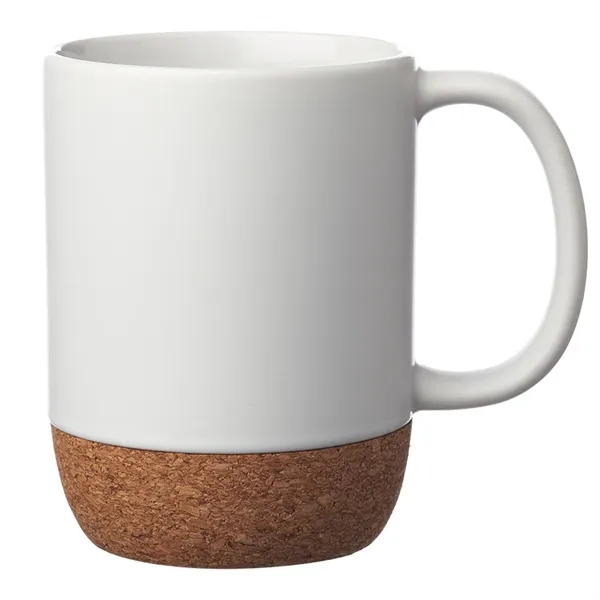 15 oz Bottom Matte Cork Ceramic Mugs - 15 oz Bottom Matte Cork Ceramic Mugs - Image 4 of 4