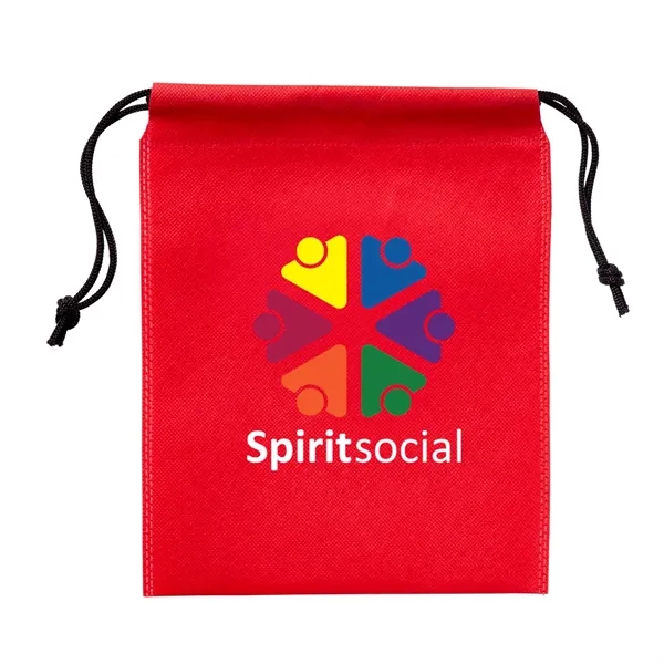 Full Color Non-Woven Drawstring Pouch - Full Color Non-Woven Drawstring Pouch - Image 6 of 7