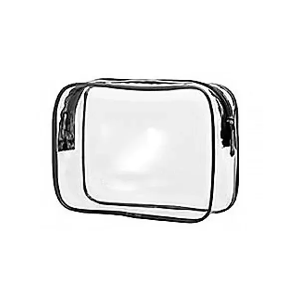 Clear Travel Toiletry Bag - Clear Travel Toiletry Bag - Image 3 of 4