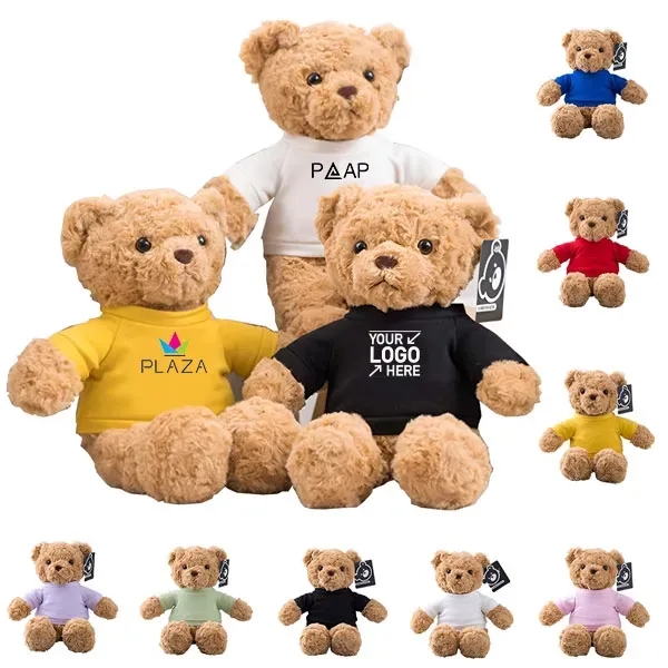 Custom Plush Teddy Bear with T-Shirt - Custom Plush Teddy Bear with T-Shirt - Image 0 of 2