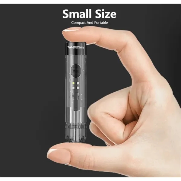 200mAh Rechargeable Mini Keychain Flashlight Whistle - 200mAh Rechargeable Mini Keychain Flashlight Whistle - Image 4 of 4
